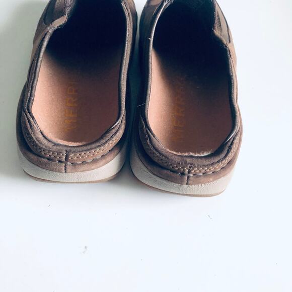 Merrell 'Primo Scoop' Women's 6 Brown  Leather Performance Clog Mule - Picture 8 of 9